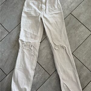 PacSun Cream Denim Pants